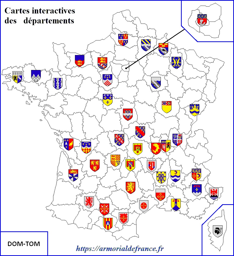 Carte interactive des départements