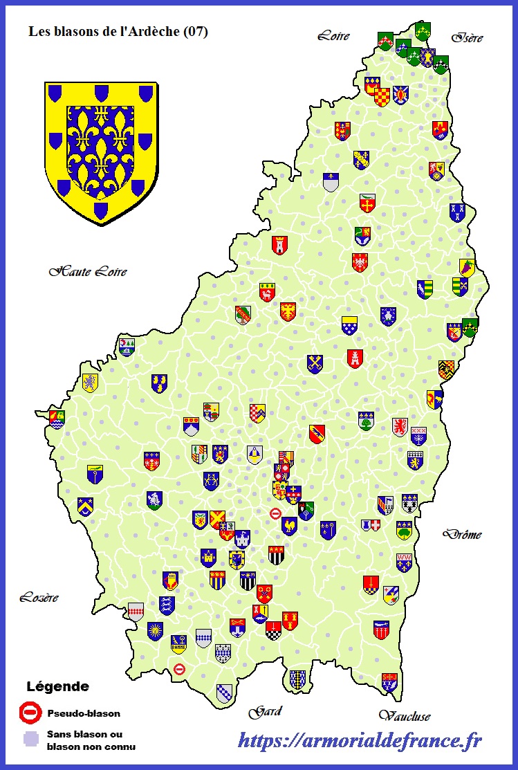 Carte de l'Ardèche