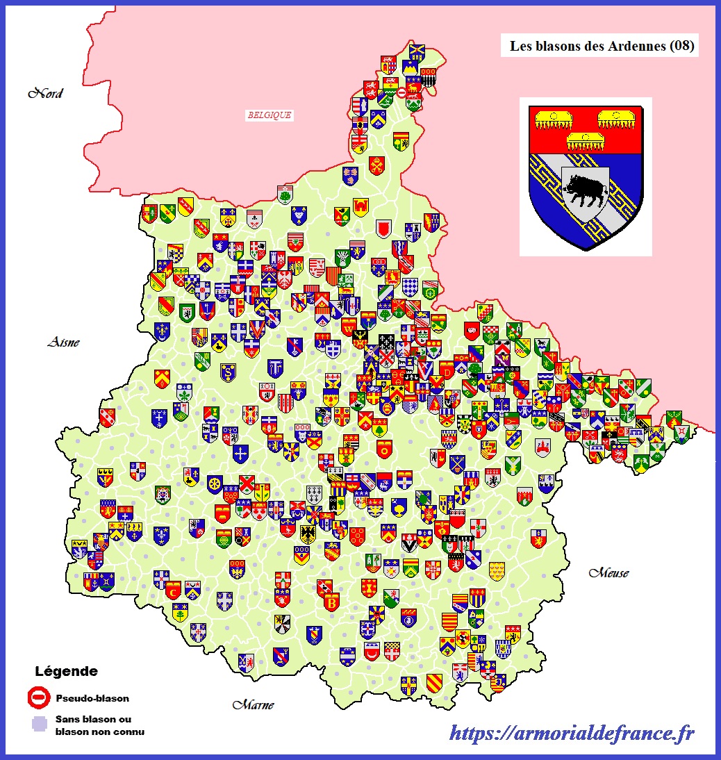 Carte des Ardennes