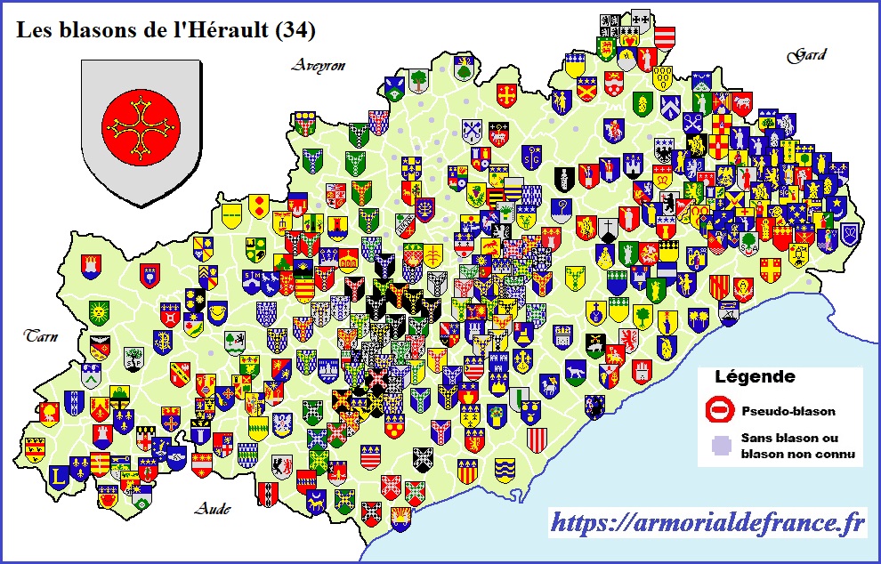 Carte de l'Hérault