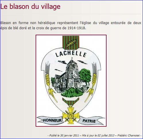 pseudo-blason de LACHELLE