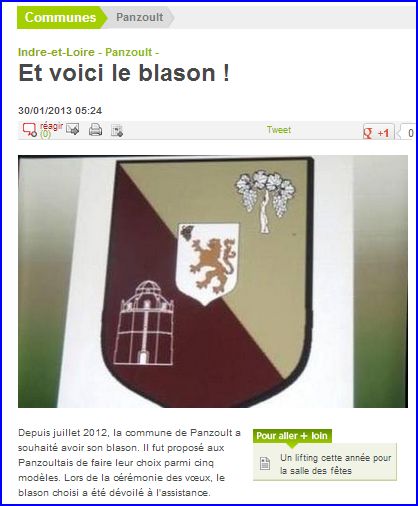 pseudo-blason de PANZOULT