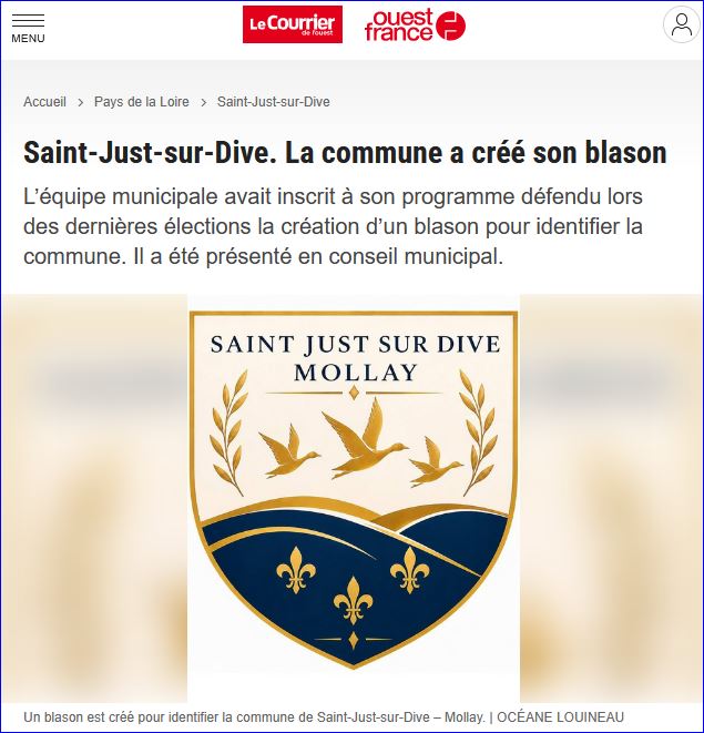 Pseudo-blason de SAINT JUST SUR DIVE